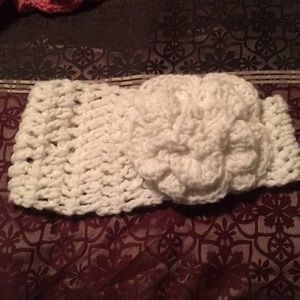 White hand made head band
